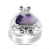 925 Sterling Silver Pendant Set Made with Morado Opal Gemstone