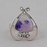 925 Sterling Silver Pendant Set Made with Morado Opal Gemstone