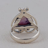 925 Sterling Silver Pendant Set Made with Morado Opal Gemstone