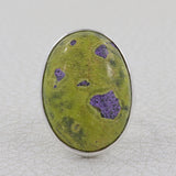 Natural Ocean Jasper Silver Ring