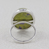 Natural Ocean Jasper Silver Ring