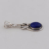 925 Sterling Silver Pendant Set Made with Lapis Lazuli Gemstone