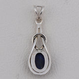 925 Sterling Silver Pendant Set Made with Lapis Lazuli Gemstone