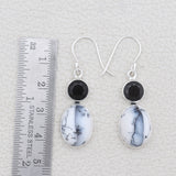 Larimar & Blue Topaz Silver Earrings