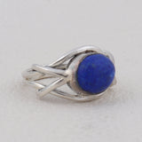 925 Sterling Silver Pendant Set Made with Lapis Lazuli Gemstone