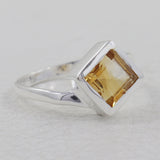 925 Starling Silver Citrine Ring