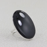 Natural Ocean Jasper Silver Rings