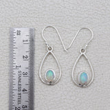 Ethiopian Opal Silver Earrings