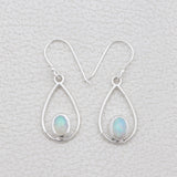 Ethiopian Opal Silver Earrings