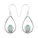 Ethiopian Opal Silver Earrings