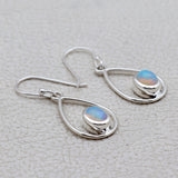 Ethiopian Opal Silver Earrings