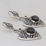 Shungite 925 Silver Earring