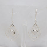 Rainbow Moonstone Silver Earring