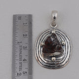 925 Sterling Silver Pendant Set Made with  Campo Del Cielo  Gemstone