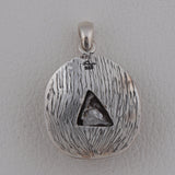 925 Sterling Silver Pendant Set Made with  Campo Del Cielo  Gemstone