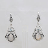 Ethiopian Opal Silver Earring