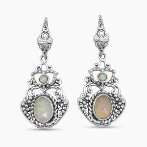 Ethiopian Opal Silver Earring