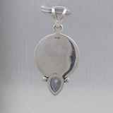 Natural Mystic Quartz Silver  Pendant