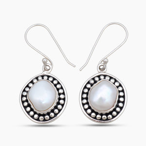Pearl Silver Earring