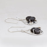 Shungite Silver Earring