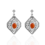 Carnelian Silver Earring