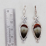 Polychrome Jasper Silver Earring