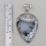 Dendritic Opal Silver Pendant