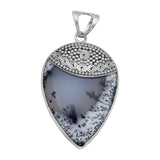 Dendritic Opal Silver Pendant