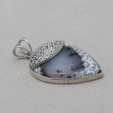 Dendritic Opal Silver Pendant