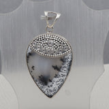 Dendritic Opal Silver Pendant