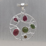 Rainbow Moonstone 925 Sterling Silver Pendant