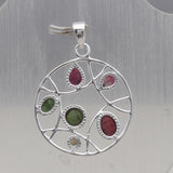 925 Silver Rainbow Moonstone Pendant