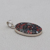 925 Silver Millefiori Glass Pendant