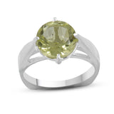 Natural Citrine Silver Ring