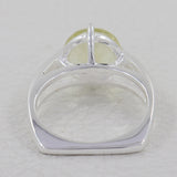 Natural Citrine Silver Ring