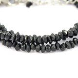 Rondelle Black Onyx Faceted Beads