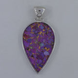 Purple Turquoise Silver Pendant