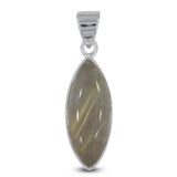 925 Sterling Silver Rutilated Quartz Pendant