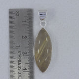 Rutilated Quartz 925 Sterling Silver Pendant