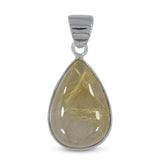 Rutilated Quartz 925 Sterling Silver Pendant