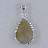 Rutilated Quartz 925 Sterling Silver Pendant