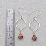 Labradorite Silver Earring