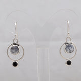 Natural Dendritic Opal Silver Earrings