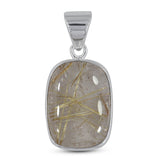 925 Sterling Silver Rutilated Quartz Pendant