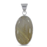 925 Sterling Silver Rutilated Quartz Pendant