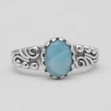 925 Sterling Silver Amber Rings