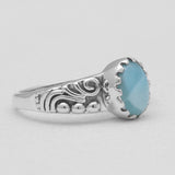 925 Sterling Silver Amber Rings