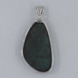 Chrysocolla Gemstone Silver Pendant