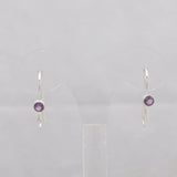 Natural Garnet  Studs Silver Earrings