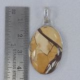 925 Silver Brecciated Mookaite Pendant